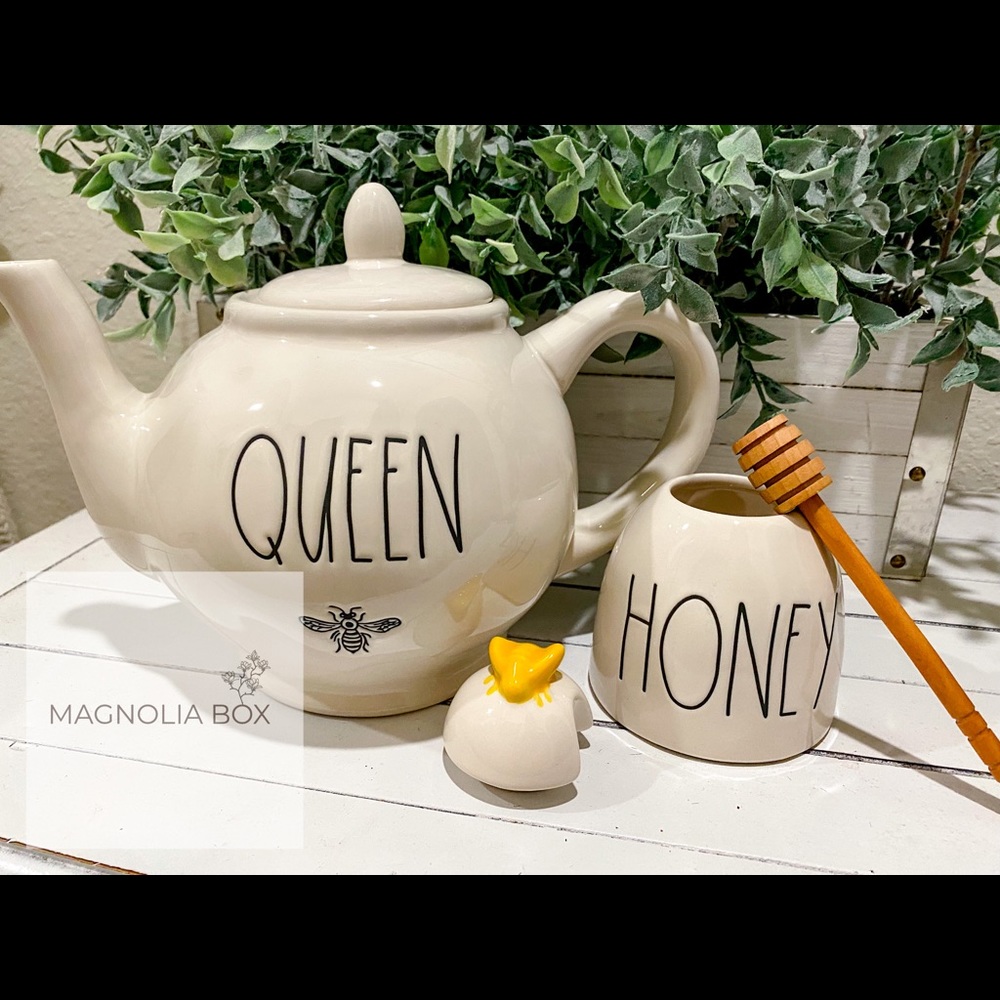 Rae Dunn Tea & Honey Set